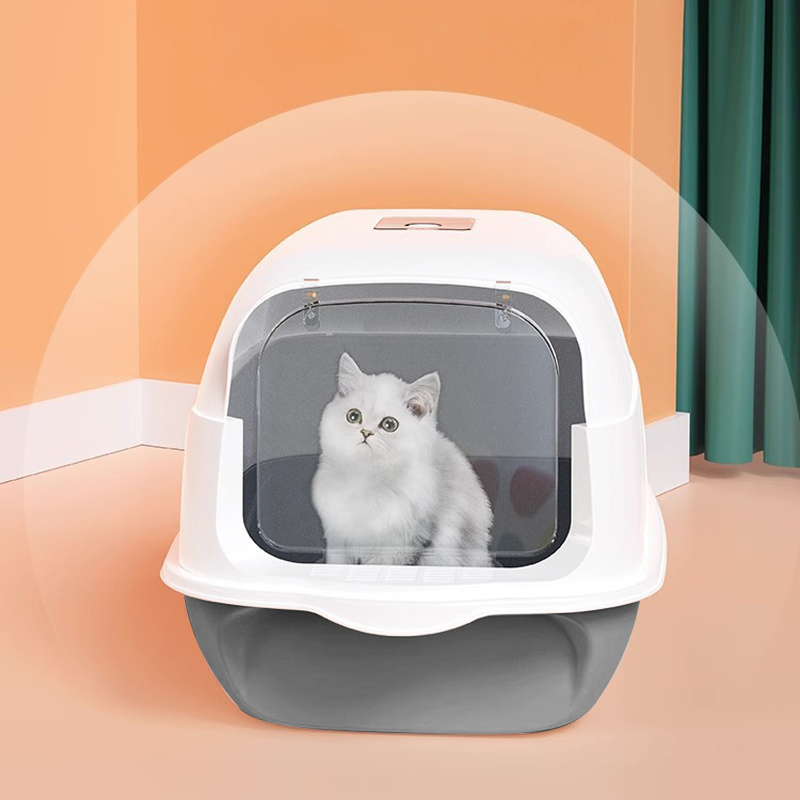 Large Covered Cat Litter Box with Lid