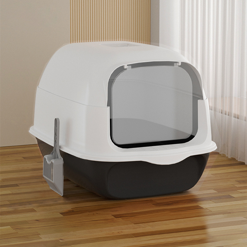 Large Covered Cat Litter Box with Lid