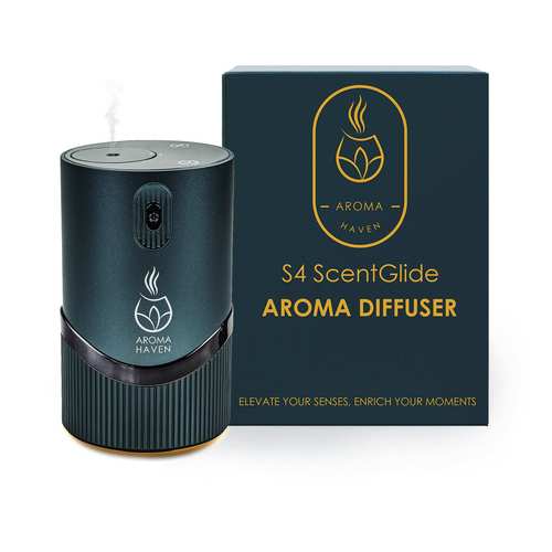 s4 scentglide difusor de aceite nebulizador | portátil recargable inalámbrico aromaterapia para aceites esenciales | hogar, , de coche | difusor de aromaterapia eléctrico ( )