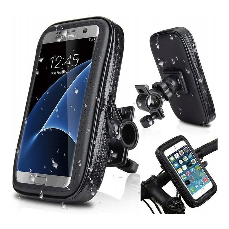TEMU Waterproof Handlebar Phone Mount With Gps Case For Motorcycle