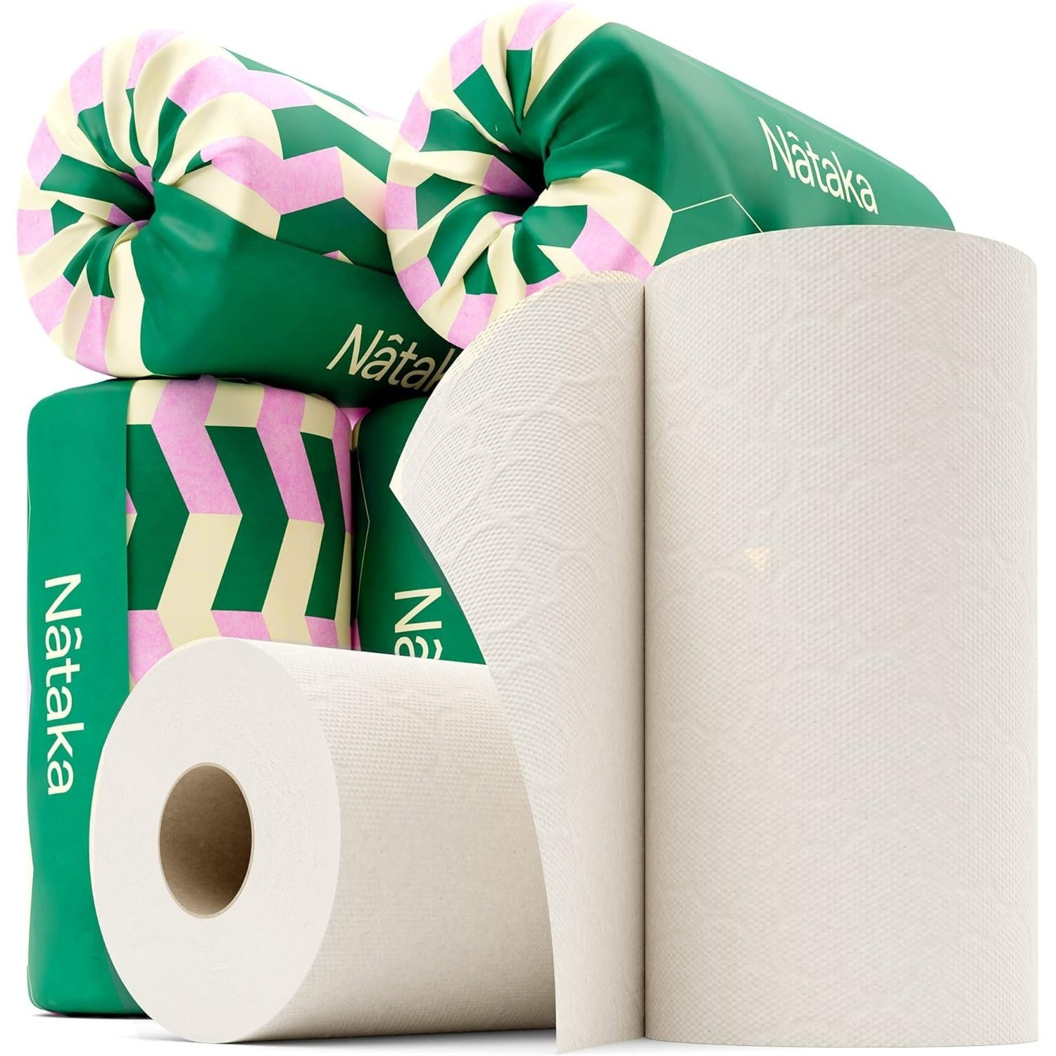 TEMU Bamboo Kitchen Paper Towels, 6 Pack X 2-ply Large Kitchen Roll - Hypoallergenic, Plastic And Chemical Free, Absorbent Kitchen Towels Paper Roll.