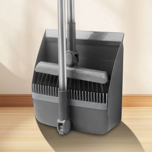 3 in 1 sweeping set with broom dustpan floor brush thick elastic bristles comb tooth dustpan sturdy home cleaning kit for kitchen bathroom living areas