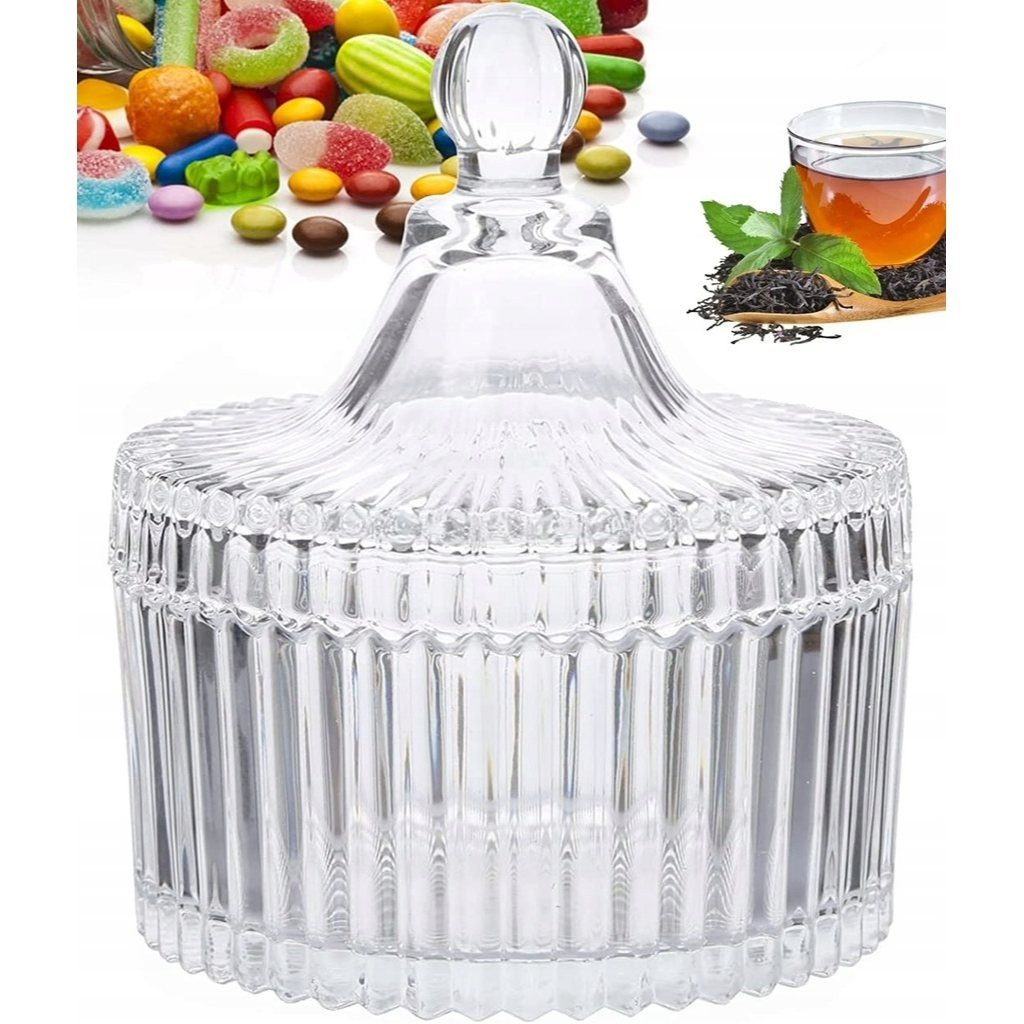 TEMU Glass Sugar Bowl Sugar Bowl Container