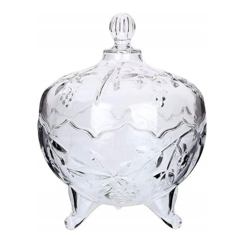 TEMU Glass Candy Jar With Lid - Candy Container