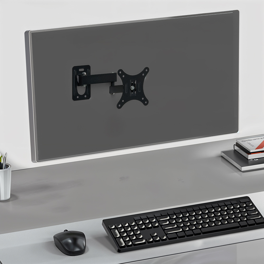 Adjustable Tilt & Swivel TV Wall Mount Bracket for Flat Panel Screens