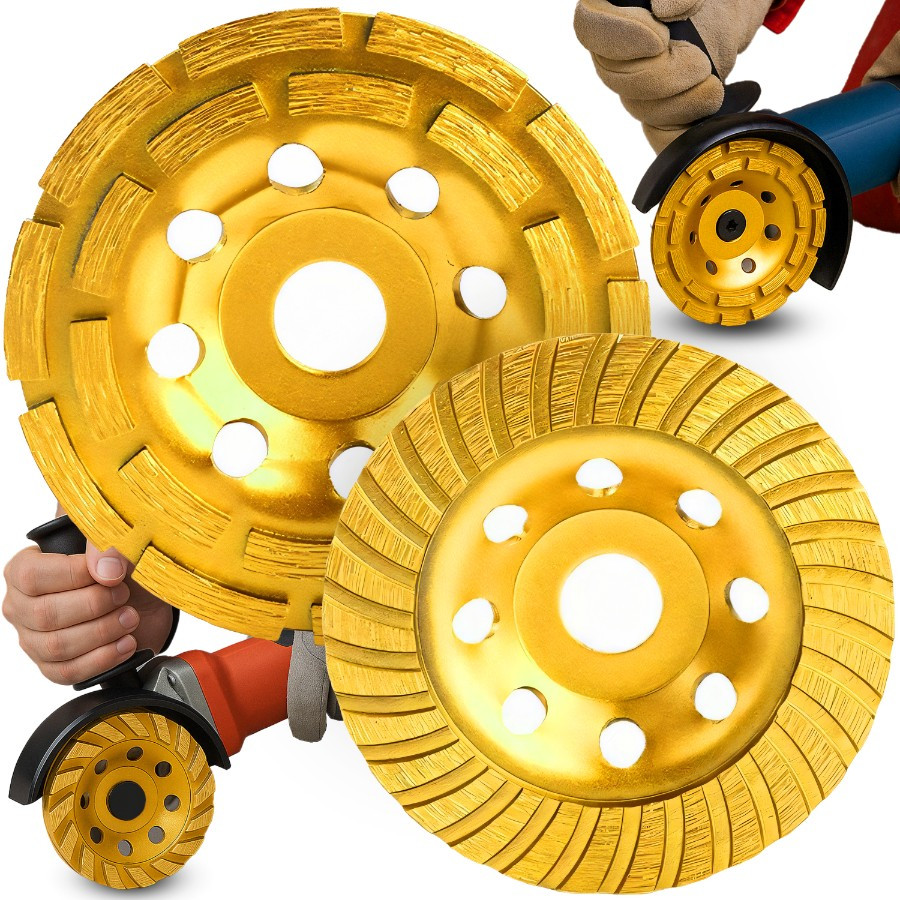 E-shop 2X Diamant-Retoo Handwerkzeuge, für Schleifen, Beton, , Keramik, Asphalt, Lineare Geschwindigkeit 80M/S, Durchmesser 125mm, Diamantbeschichtete