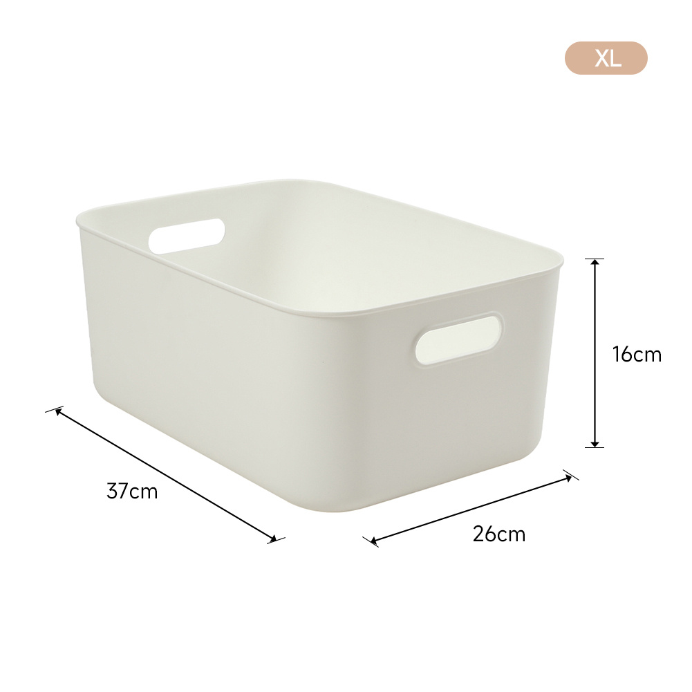 Stackable White Plastic Storage Box for Organising
