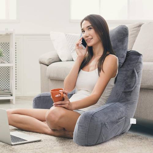 cojín de espalda para leer ( el relleno de la almohada) - diseño ergonómico para soporte de espalda y lumbar, con un cojín y , para leer e ideal para camas, sofás, sillas y decoración . un gran regalo para acción de