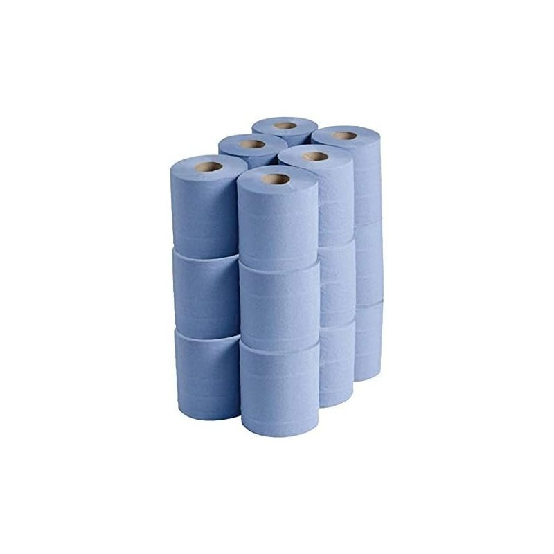 TEMU 18 Blue Centrefeed Tissue Paper Towels 2 Ply Tissue Paper Rolls