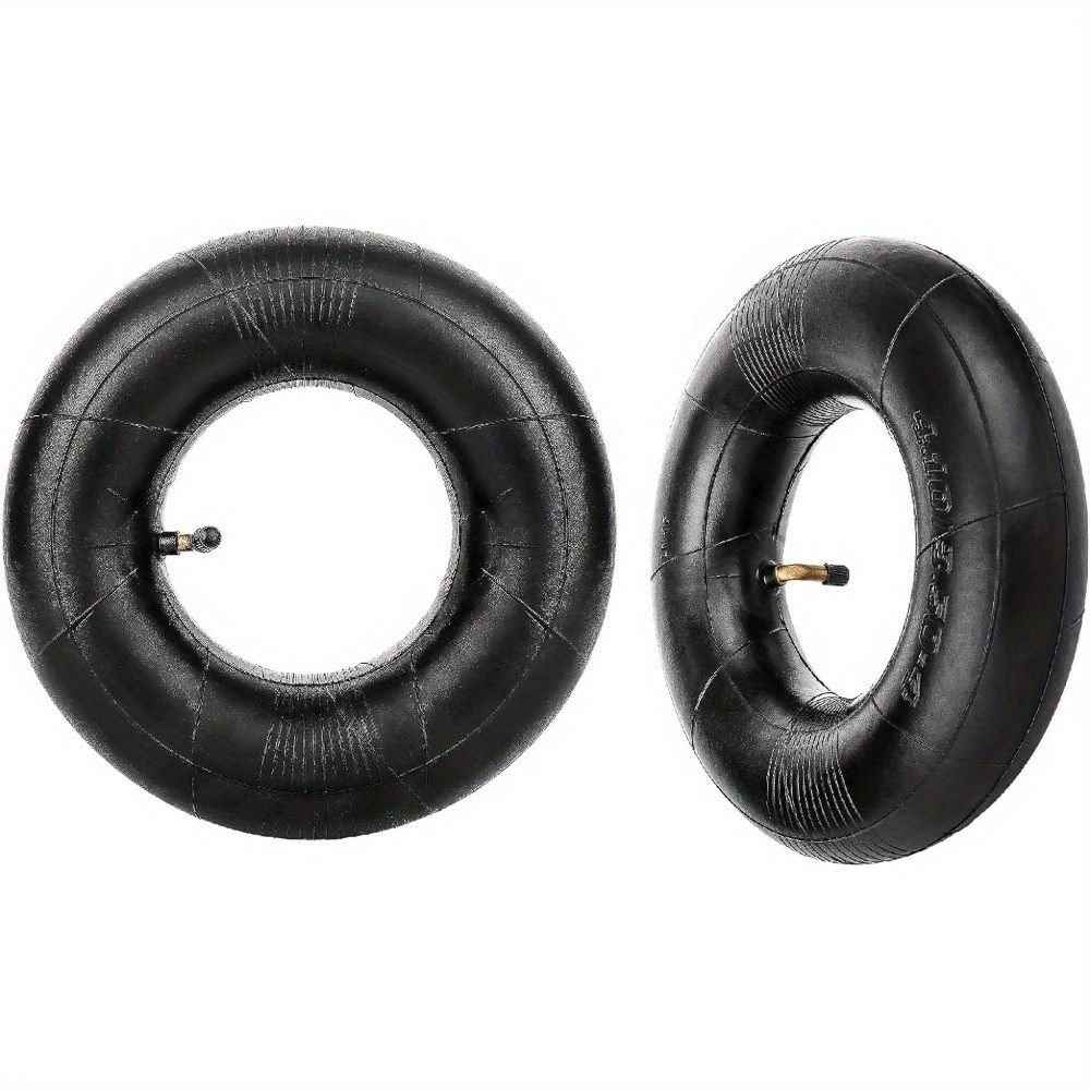 TEMU 2pcs Wheelbarrow Inner Tube 4.10/3.50-4 Inner Tube For Wheelbarrow Bent Valve Fits 10" Wheelbarrow Tire Replacement Inner Tubes For Trolley