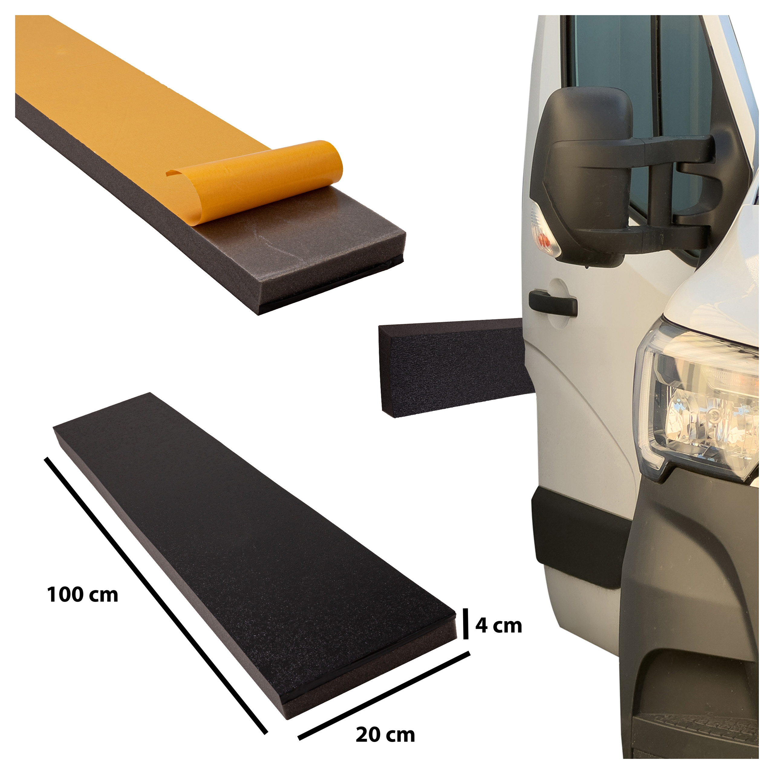 E-shop Selbstklebender Schutzstoßfänger für Wände und Garagensäulen, für den Parkplatzgebrauch, dicker Schaumstoffschutz mit Kleber, schützt enge