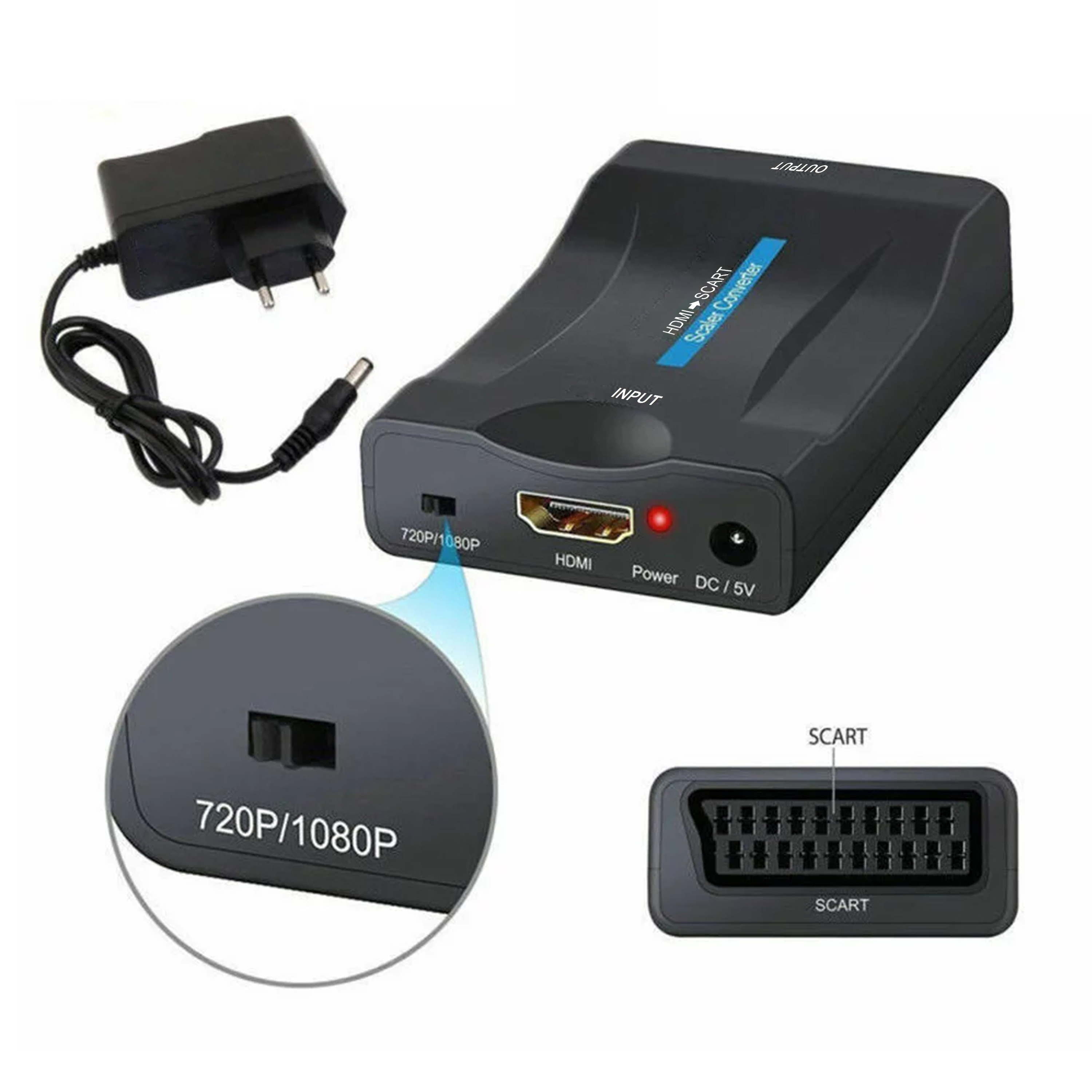 TEMU To Scart Video Adapter For Audio-video Signal Conversion