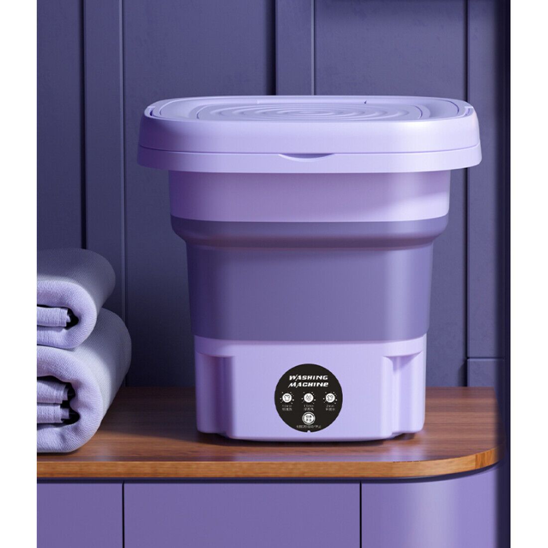 8l portable washing machine mini washer foldable washer and spin dryer travel uk details 1