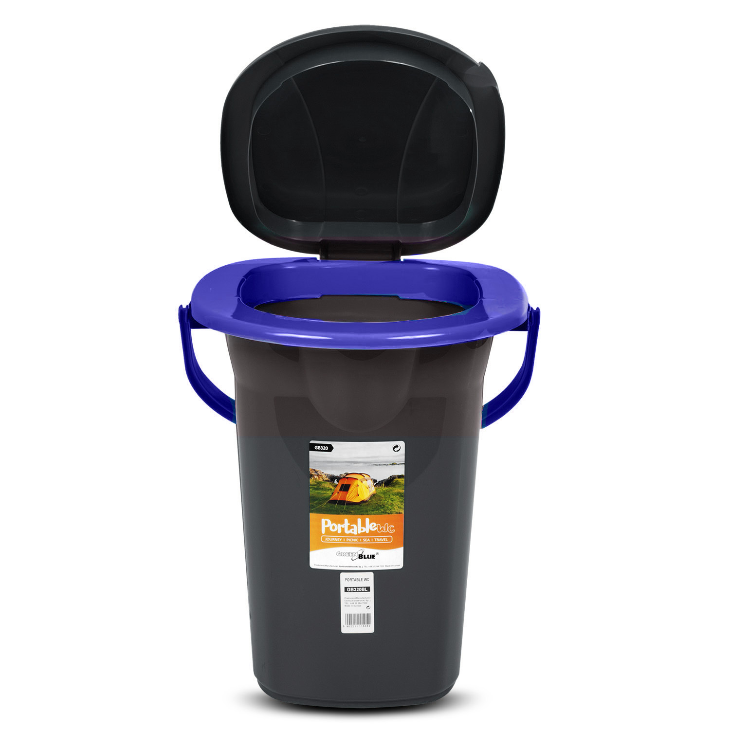 Portable Travel Toilet Bucket Wc 19l Greenblue Gb320 For Up To 120kg