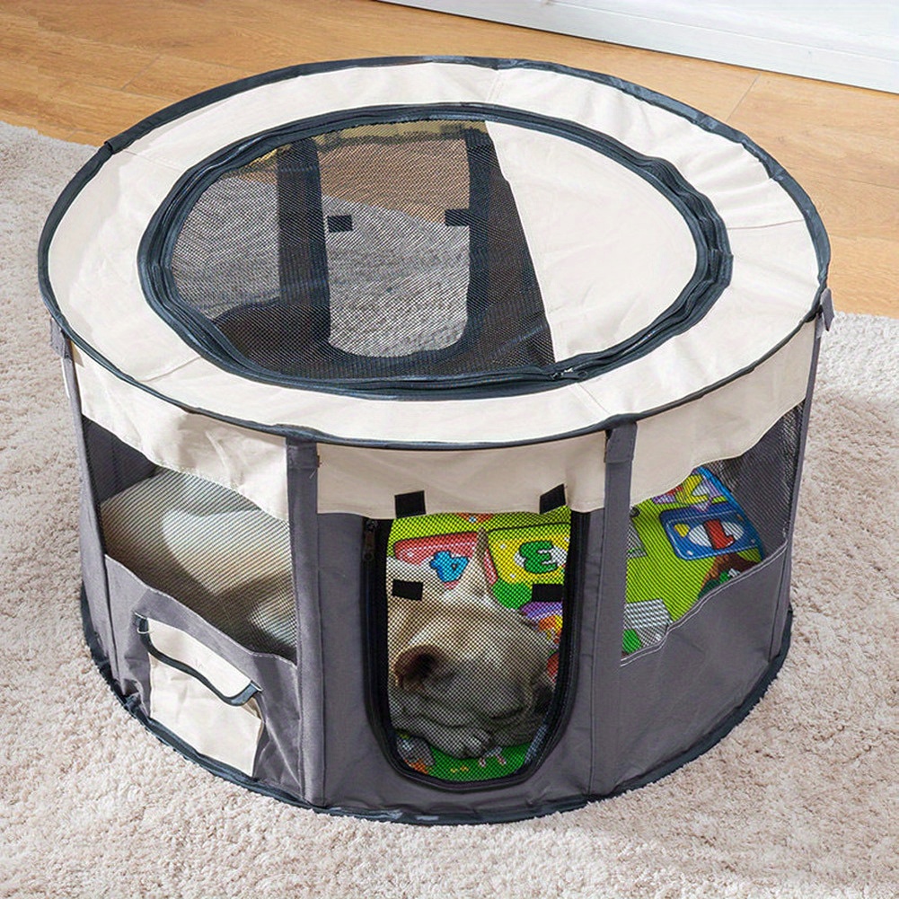 TEMU Foldable Pet Tent Pet Kitten Puppy Delivery Room Pen Tent Large Portable Room Shelter Cat Tent Bed Photo Props Pet Outdoor Travel Cat Tent Bed