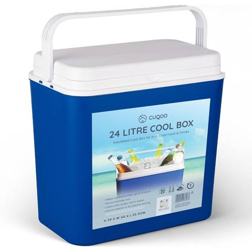 24l 30l cooler box portable ice storage insulated cool box for outdoor camping fishing picnic beach travel lightweight food drink with handle