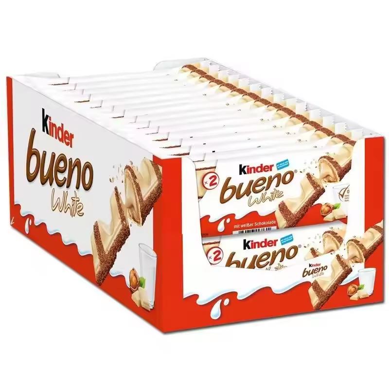 Kinder Bueno Chocolate con leche y crema de avellanas1caja de 30*43g,total 60 barras de...