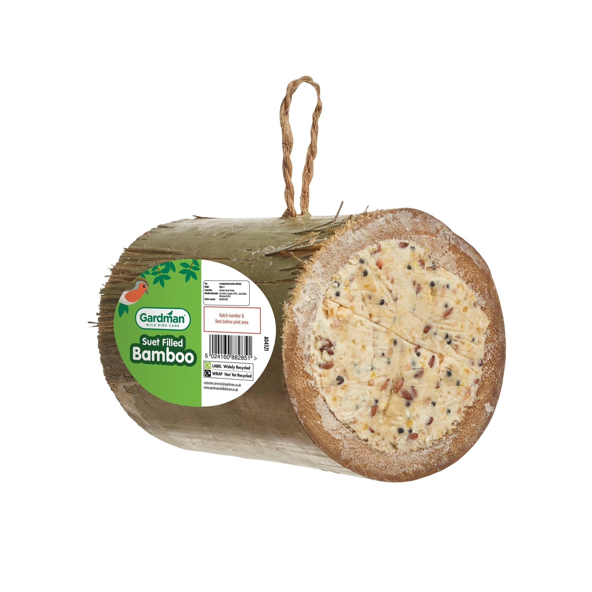 TEMU Gardman Suet Seed Filled Bamboo Hanging Wild Bird Feeders