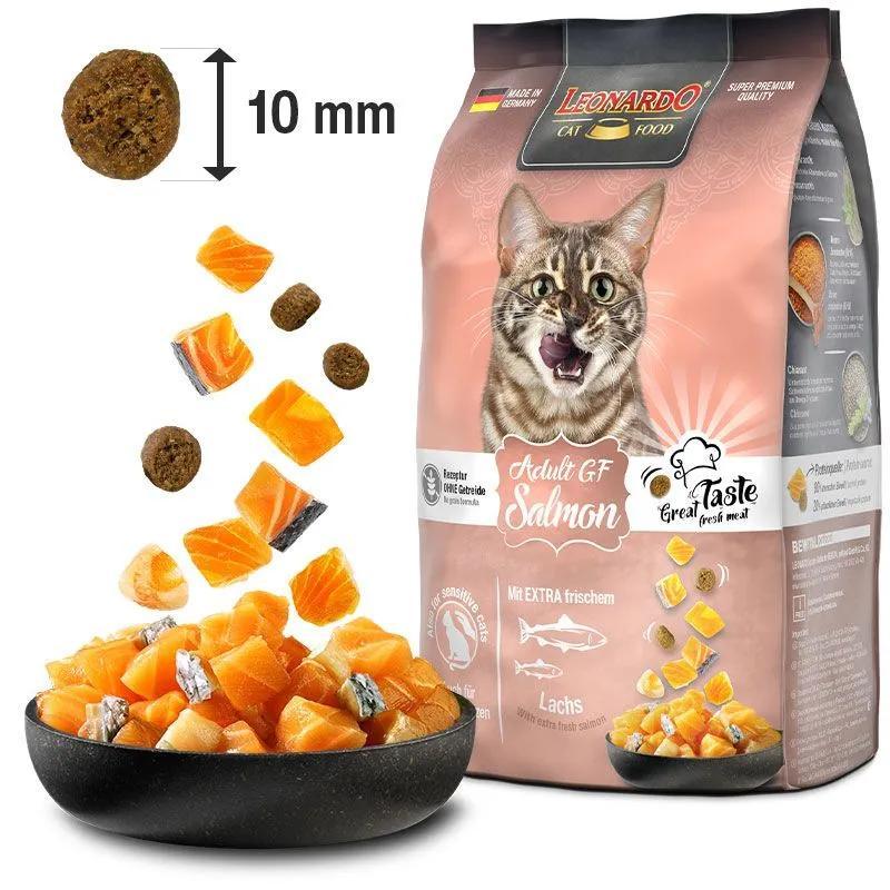 Leonardo Adulte GF | Nourriture pour Chats | Croquettes Sans Céréales pour Chats | Nourriture Complète pour Chats Adultes de Toutes Races de 1 An et Plus
