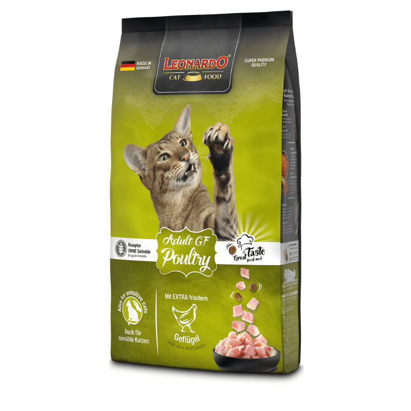 Leonardo Adulte GF | Nourriture pour Chats | Croquettes Sans Céréales pour Chats | Nourriture Complète pour Chats Adultes de Toutes Races de 1 An et Plus