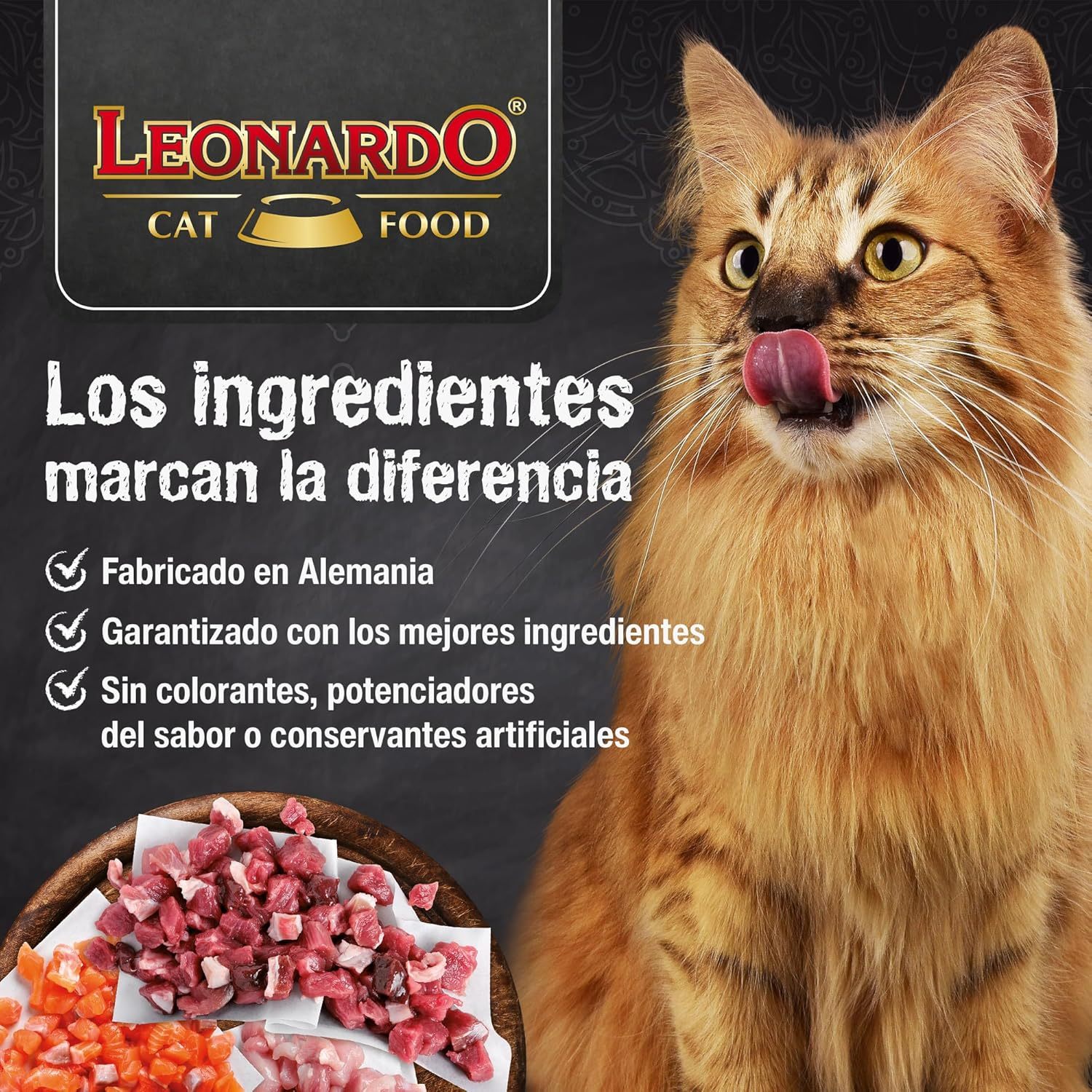 Leonardo Adulte GF | Nourriture pour Chats | Croquettes Sans Céréales pour Chats | Nourriture Complète pour Chats Adultes de Toutes Races de 1 An et Plus