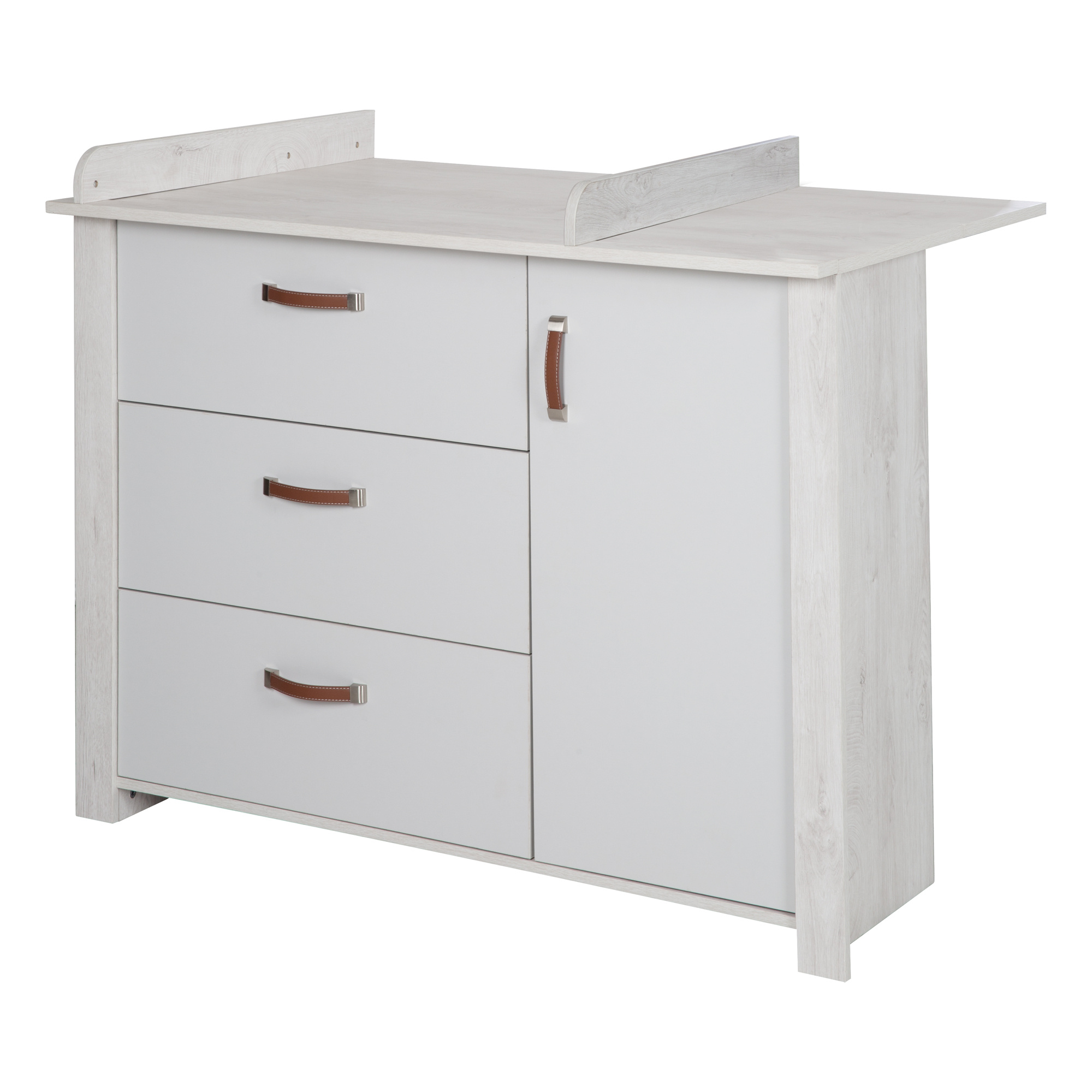Roba 'mila' Changing Dresser With Changing Top, , 3 Drawers, 1 Door, Changing Height 90.5 Cm
