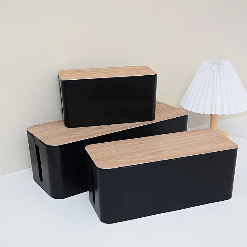 Cable Management Box | Cable Organiser Box to Hide Wires & Power Strips | TV Cord Organizer Box | for Home & Office, Aesthetic R