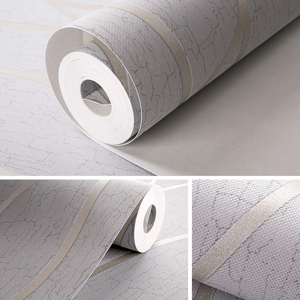TEMU 1 Roll 950x53cm Striped Wallpaper Modern 3d Embossed Wallpaper Wallpapers For Bedroom Living Room Lounge Hallway Hall 950x53cm