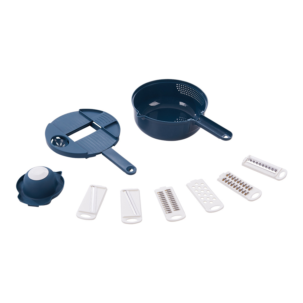 12pcs Vegetable Chopper Set with Container & Six Knives