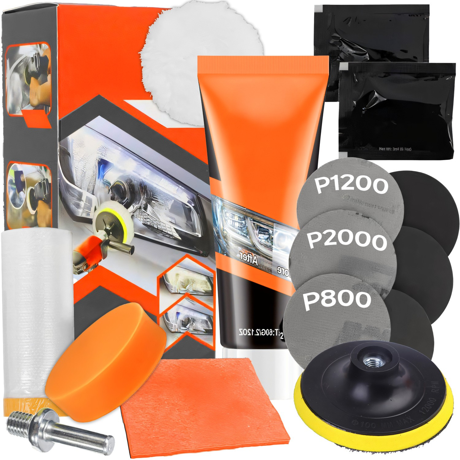 Image of Polishing Set With Grinding Discs For Plastic Surfaces