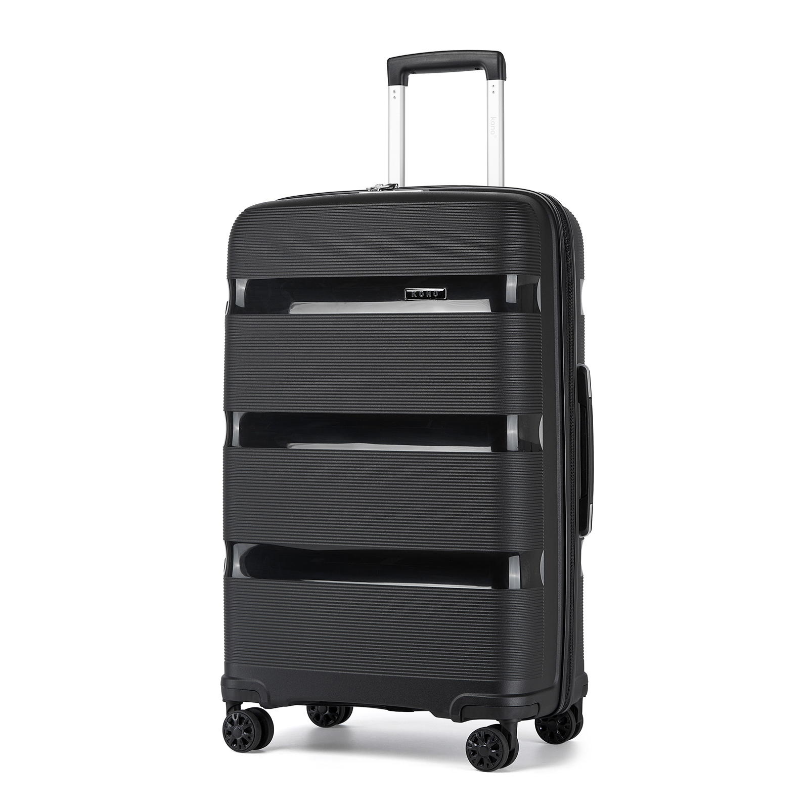 Image of 19/24/28 Kono Suitcase Hand Luggage Trolley 55 Suitcase With And 4 Twin Wheels, Fashionable And Wear-resistant Polypropylene Hard Shell Suitcase, 55 X 40 X 21 Cm, 40l