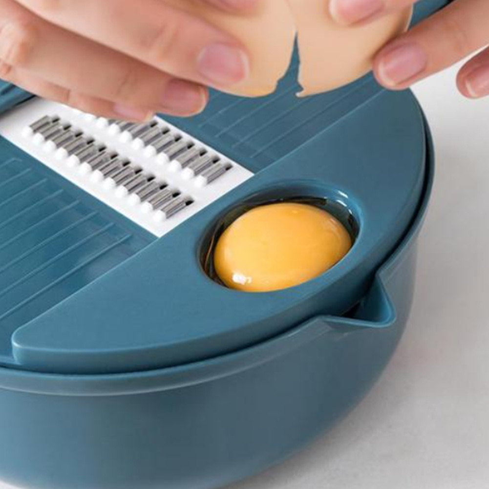 12pcs Vegetable Chopper Set with Container & Six Knives