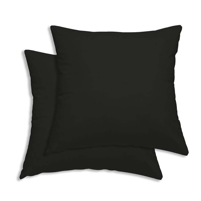 E-shop 2er Pack Kissenbezug Kissenhülle Set Kopfkissenbezug Hüllen Uni Baumwolle