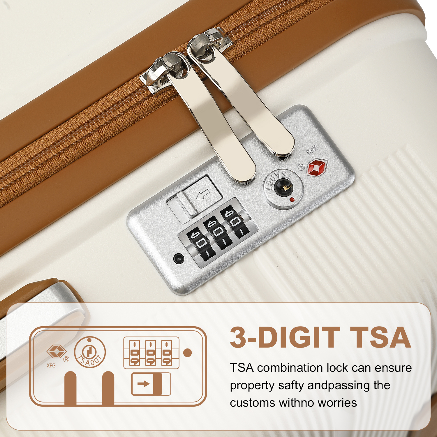 British Traveller Hard Shell Cabin Suitcase with Spinner Wheels