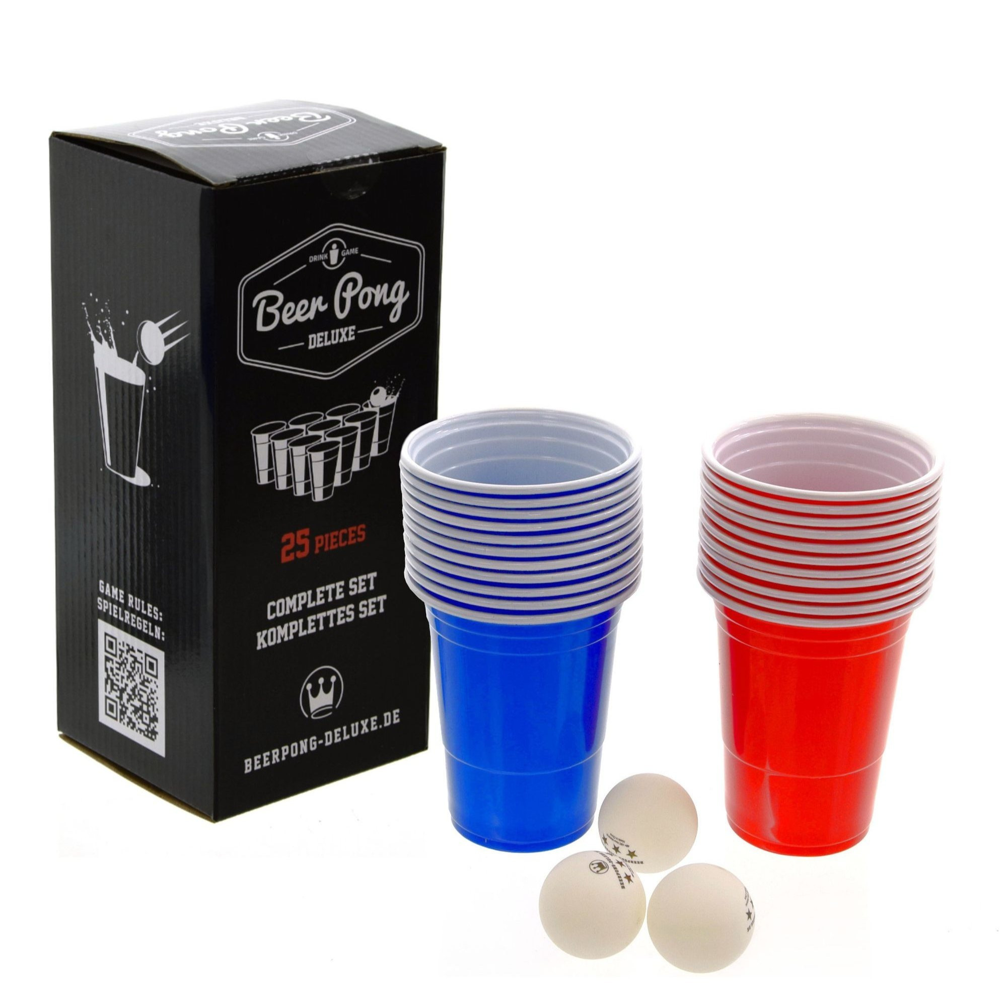 Beerpong Deluxe Complete Set (22 Cups, 3 Balls)