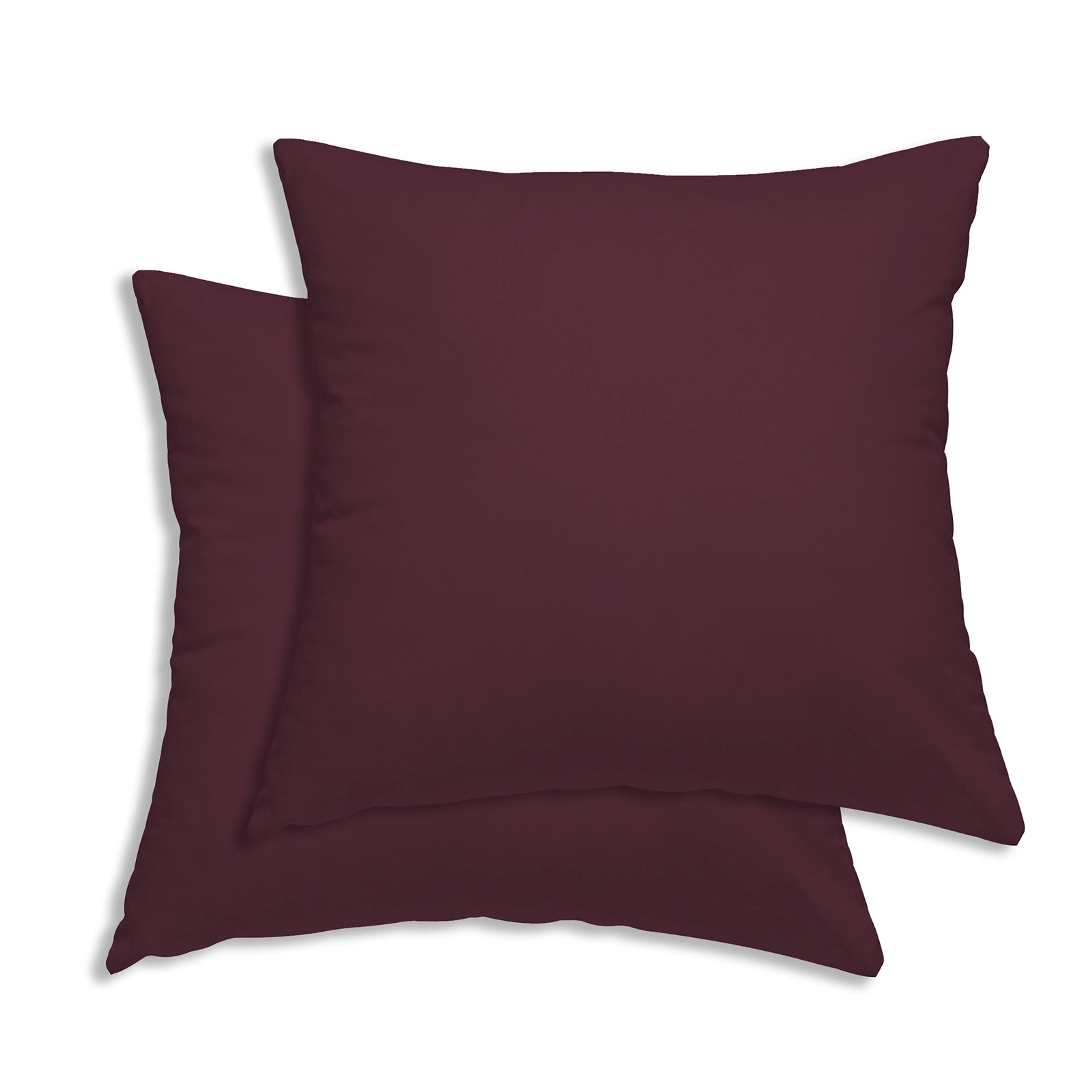 2-pack Pillowcase Set, Cotton Pillow Covers, Solid Color Pillowcases