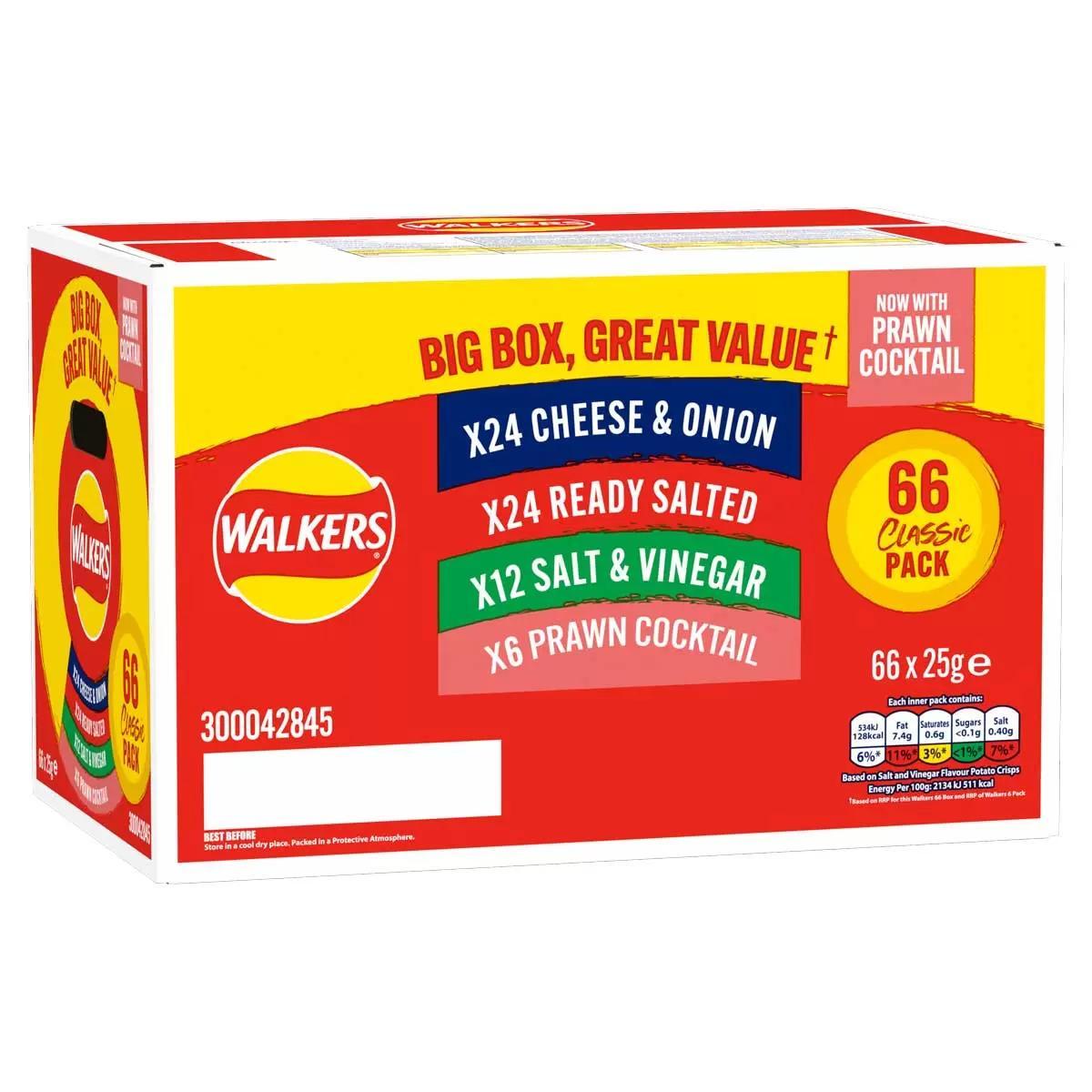 walkers     pack of 66 x 25g