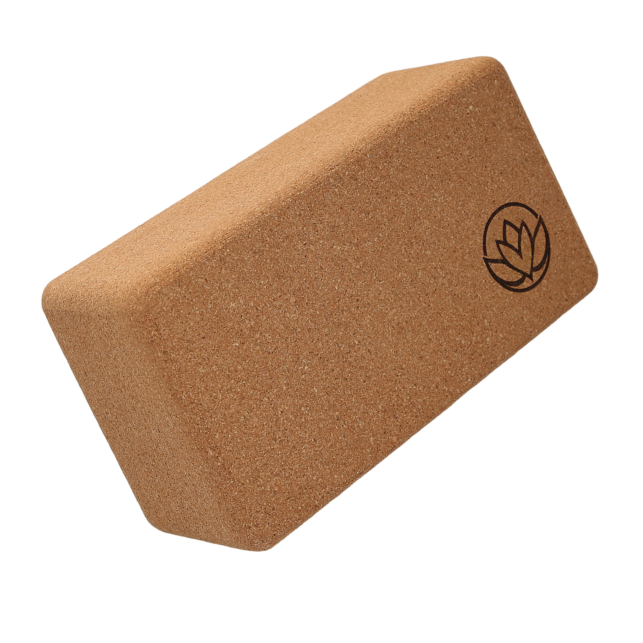 TEMU 1x Cork Yoga Block, 21.8 × 11.9 × 7.3 Cm, Yoga Accessory