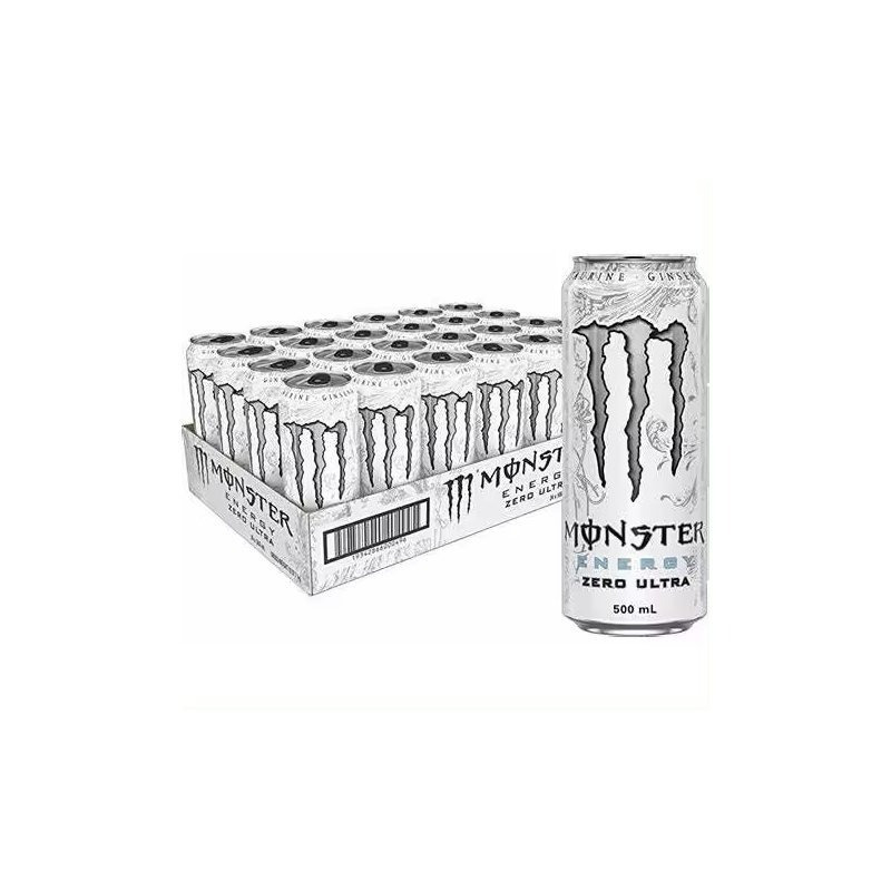 MONSTER ENERGY Ultra White Bebida energética sin azúcar,Mango Loco Bebida energética ,O...