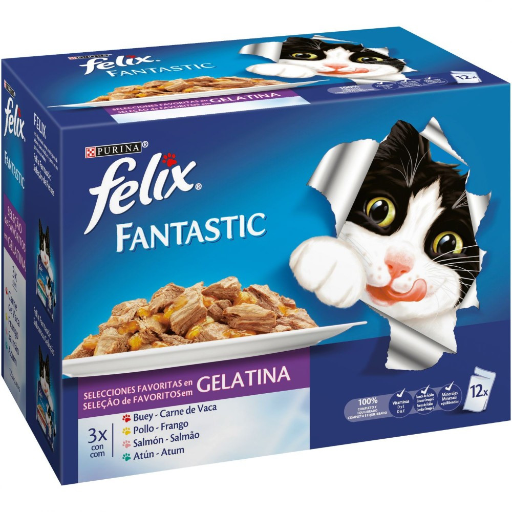 TEMU Felix Savings Pack In Chicken, Beef, Salmon, And Tuna Gelatin