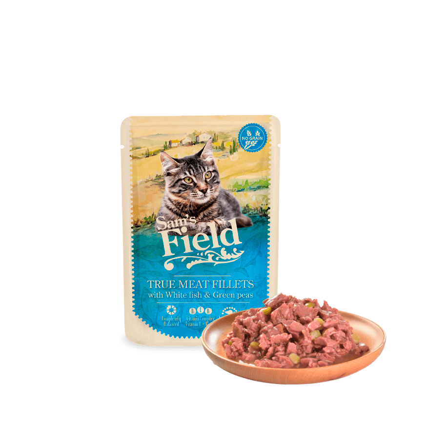Sam'S Field Wet Food SUPER PREMIUM pour chats 24 sachets X 85 Gr