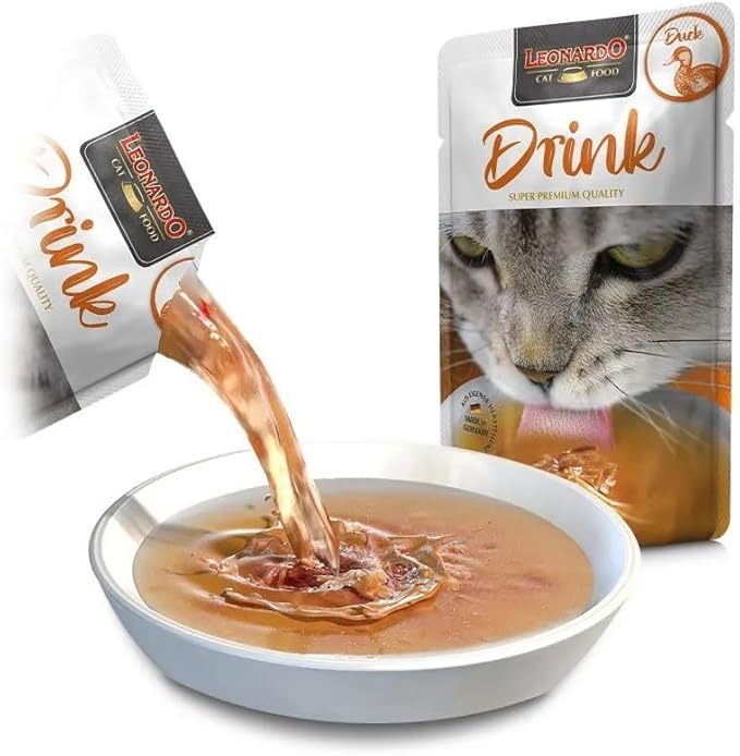 20x40g Pack - Leonardo Boisson. Soupe pour Chats - Aliment Complémentaire pour Chats Adultes - Favorise l'Apport Hydrique