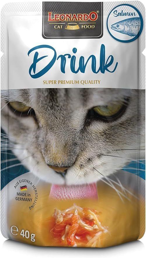 20x40g Pack - Leonardo Boisson. Soupe pour Chats - Aliment Complémentaire pour Chats Adultes - Favorise l'Apport Hydrique
