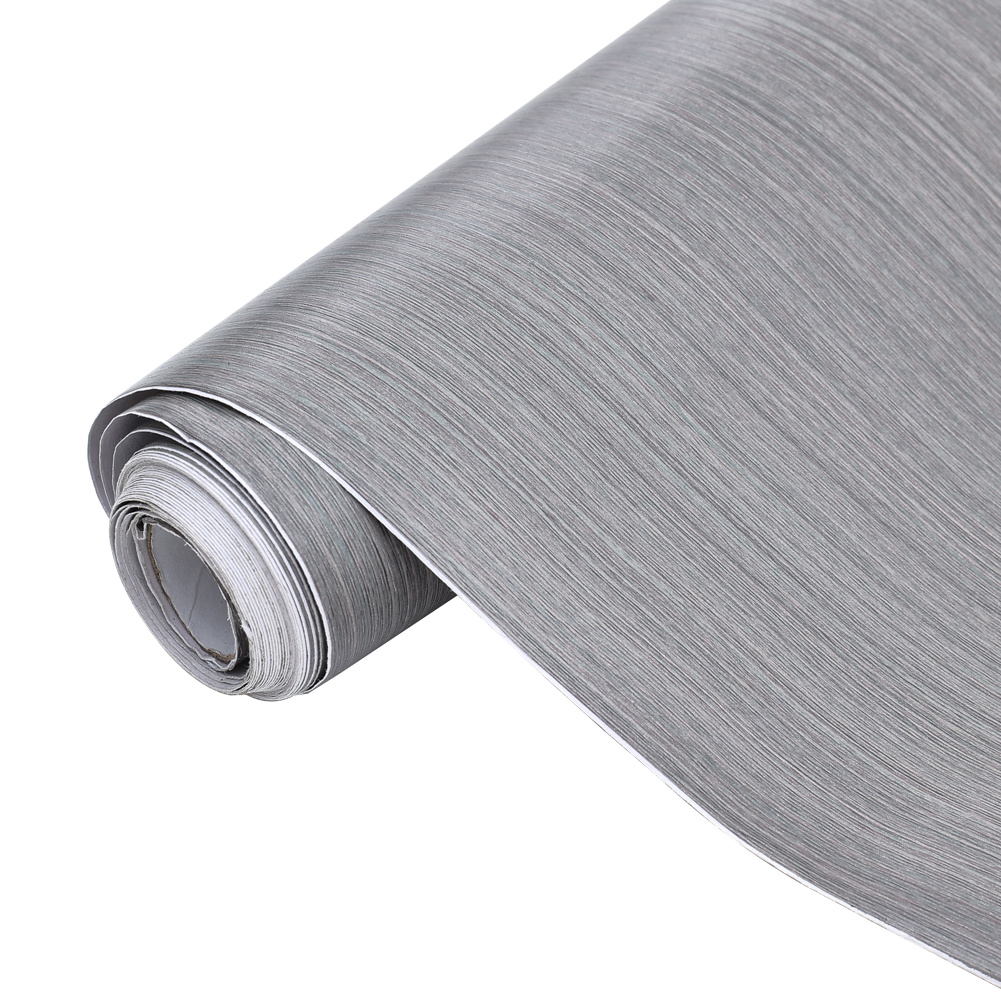 TEMU Peel And Stick Contact Paper Self-adhesive Gray Wood Wallpaper 60x500cm Decorative Vinyl Film For Countertop, Cabinets, Shelf, Drawer Liner,easy