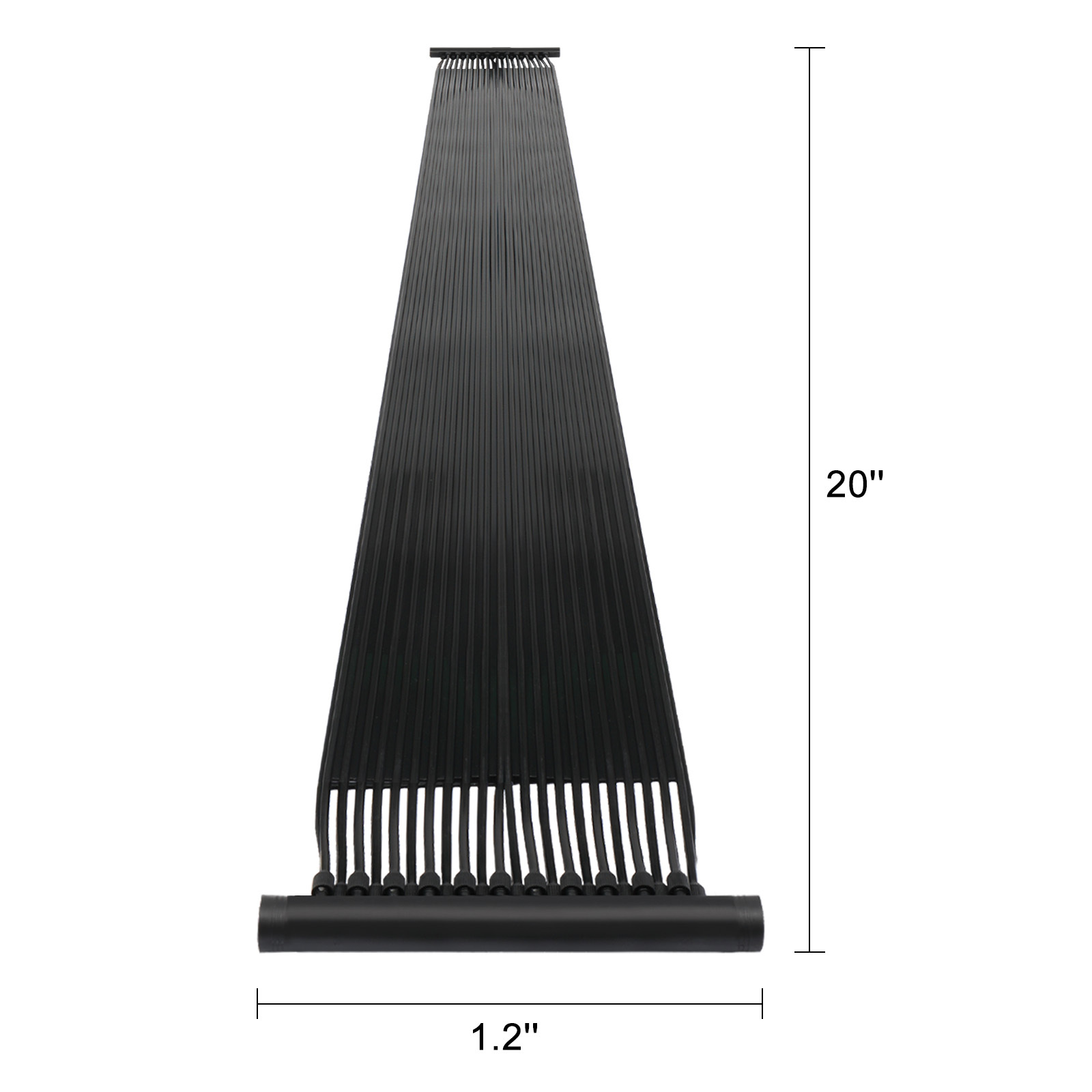 2pcs 2*20ft Pool Heater Rectangular Black