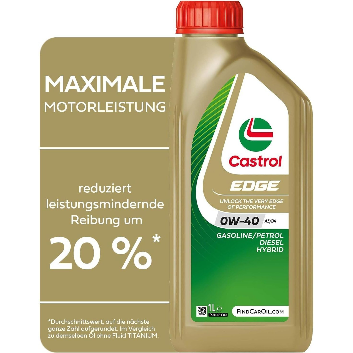Image of Castrol Edge 0w-40 A3/b4 Engine Oil