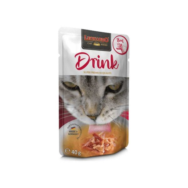 20x40g Pack - Leonardo Boisson. Soupe pour Chats - Aliment Complémentaire pour Chats Adultes - Favorise l'Apport Hydrique