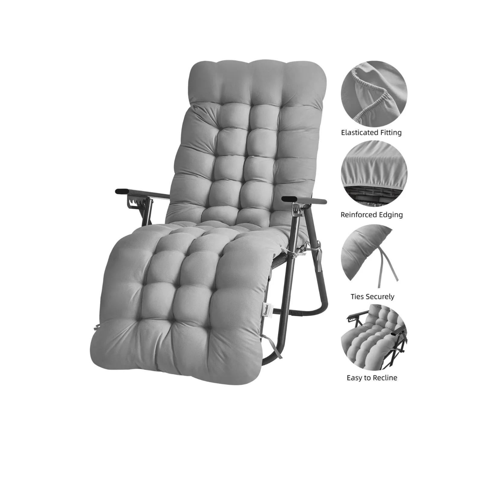 TEMU Extra Thick Soft Length Garden Chair Cushions