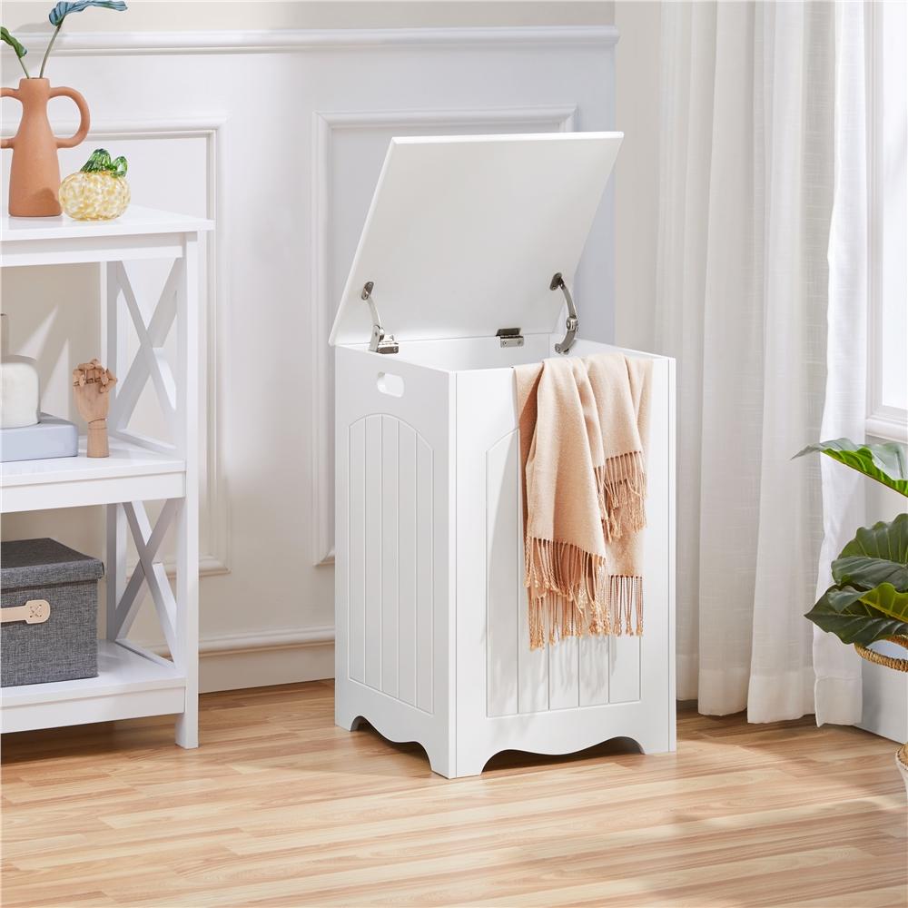 E-shop Costoffs Wäschekorb Wäschesammler Wäschesack Wäschetruhe mit Deckel, 96L Wäschesortierer Wäschetonne Wäscheschrank Badschrank für Waschküche