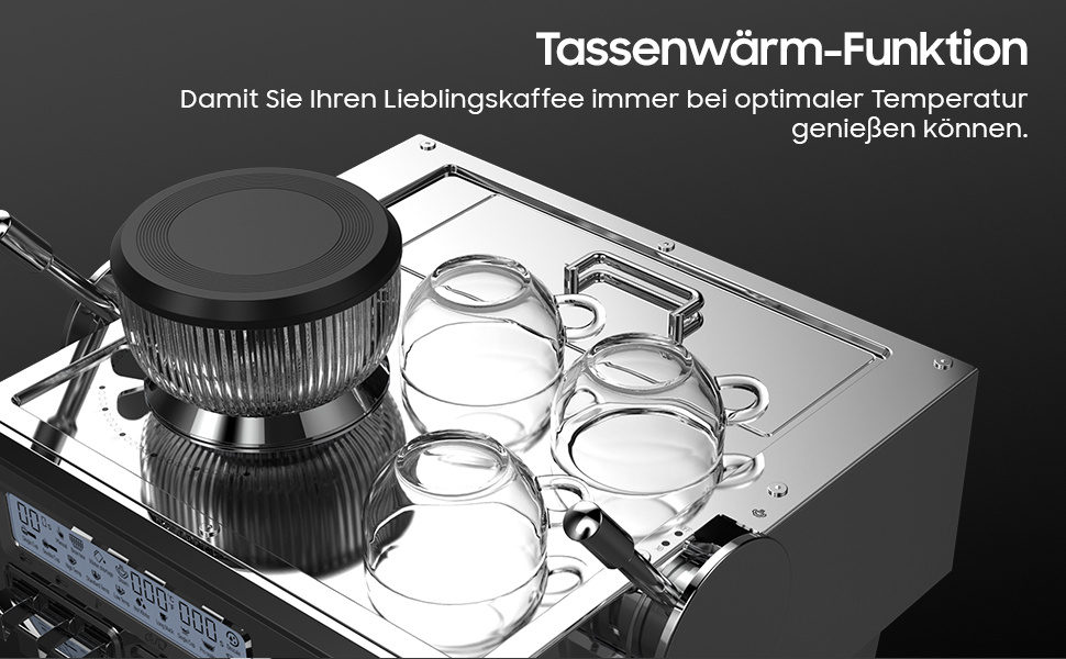 Espressomachine met Molen, 2050W Dripkoffieapparaat met 20-Bar Italiaanse Pomp, Koffiemachine met Melkopschuimer en Barista Kit, 25 Maalinstellingen, 1,6L Waterreservoir, Roestvrij Staal